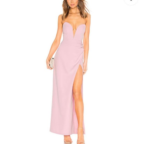 NBD Laurel Canyon Gown in Light Pink Size S - Picture 3 of 4